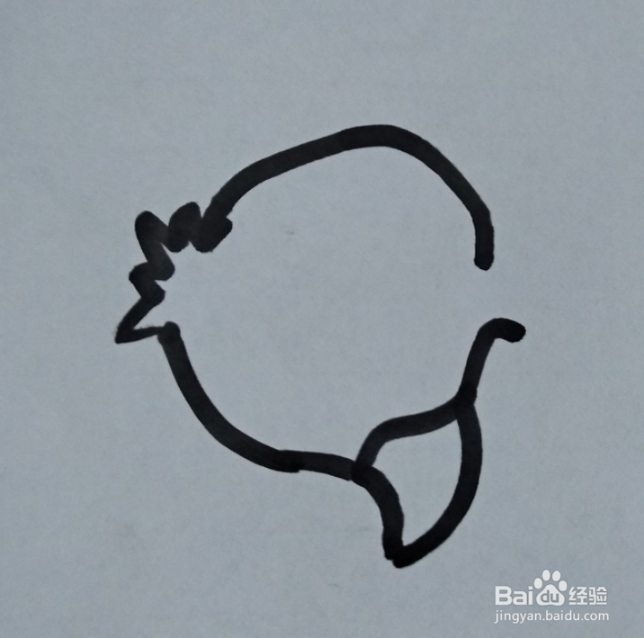 怎么画小鸭子的儿童画