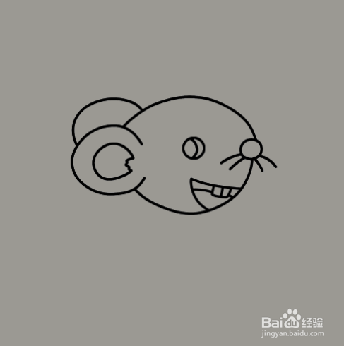 如何手工画老鼠的简笔画？