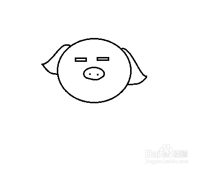 如何画猪的简笔画