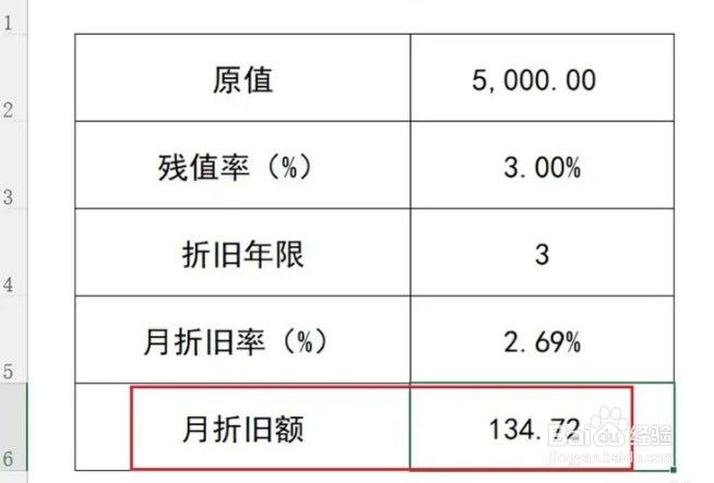 折旧额怎么计算