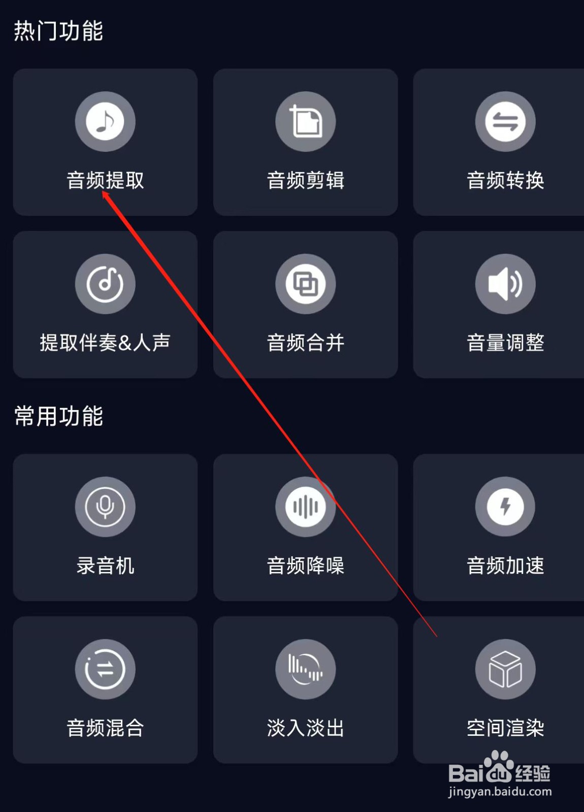 音频提取器进行音频提取
