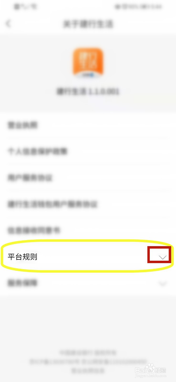 如何查看建行生活的平台交易规则？