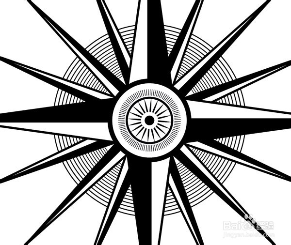怎么用Illustrator设计一个华丽的罗盘