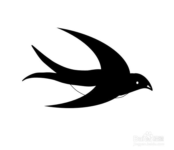 怎么画燕子的简笔画