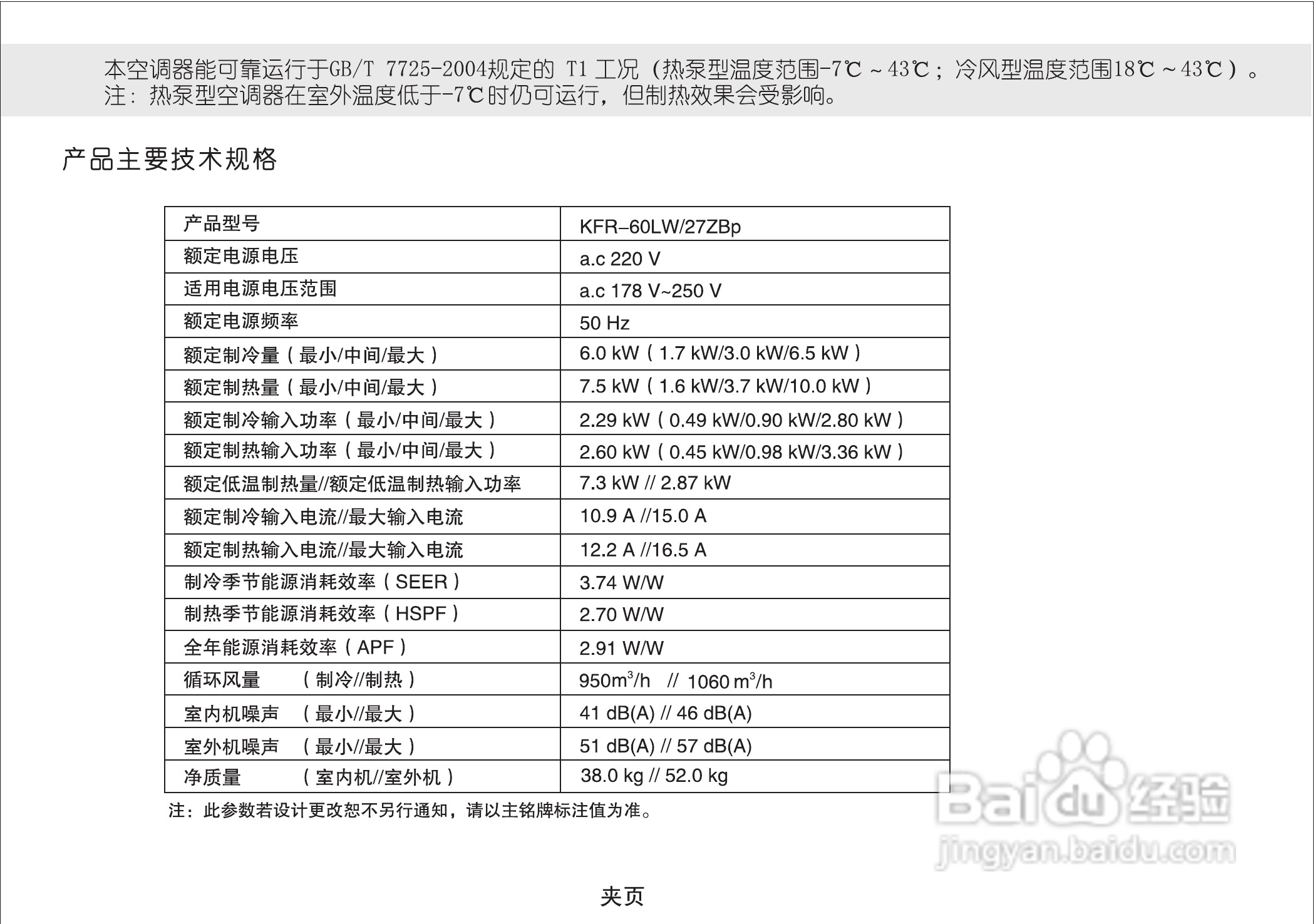 海信空调器KFR-60LW/27ZBp型使用说明书:[3]