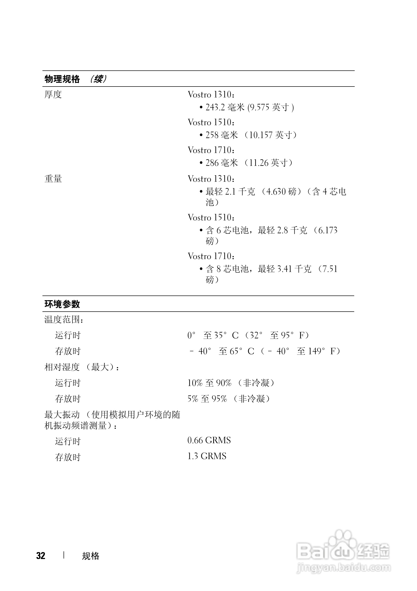 戴尔Vostro 1310笔记本电脑使用说明书:[4]
