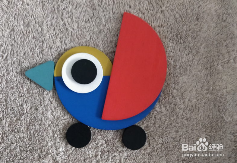 用蒙氏积木怎样拼一个玩具鸟？