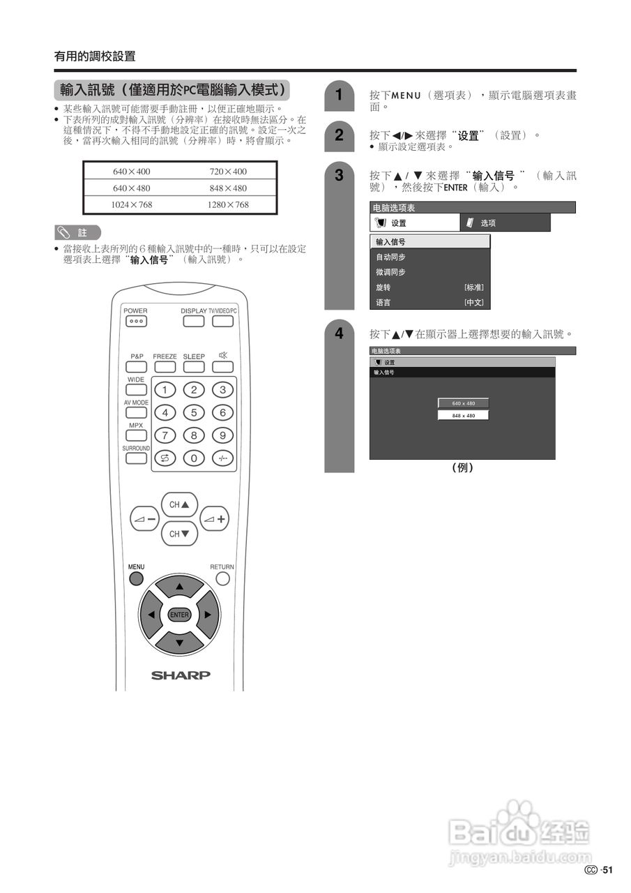 声宝LC-30HV4H型液晶电视机说明书:[6]