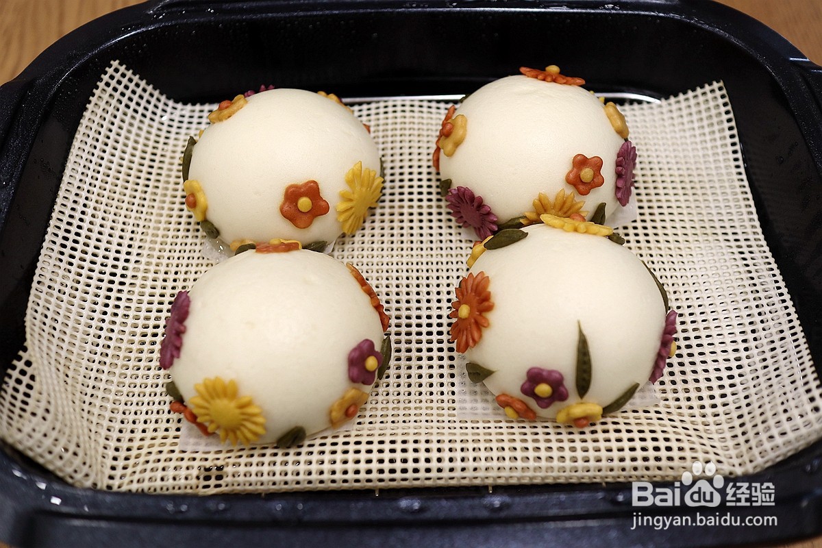 花朵牛奶馒头