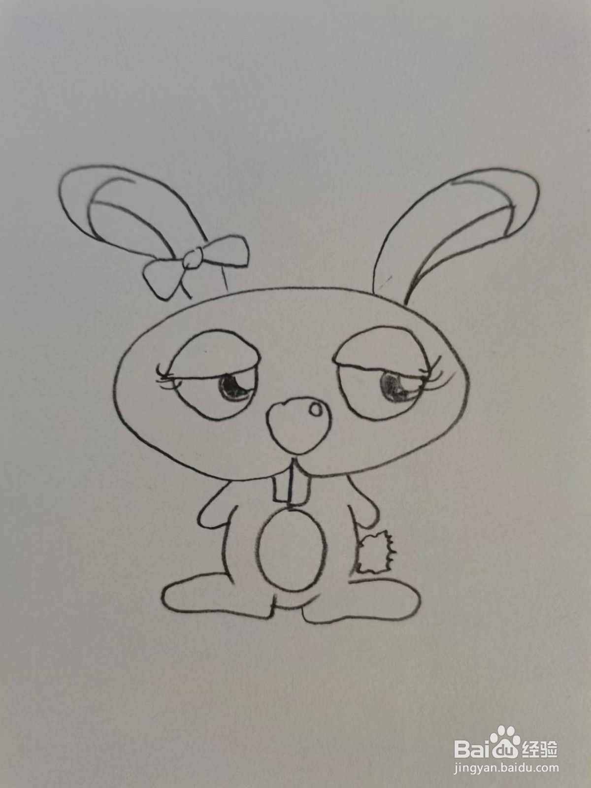 搞怪的兔子怎么画