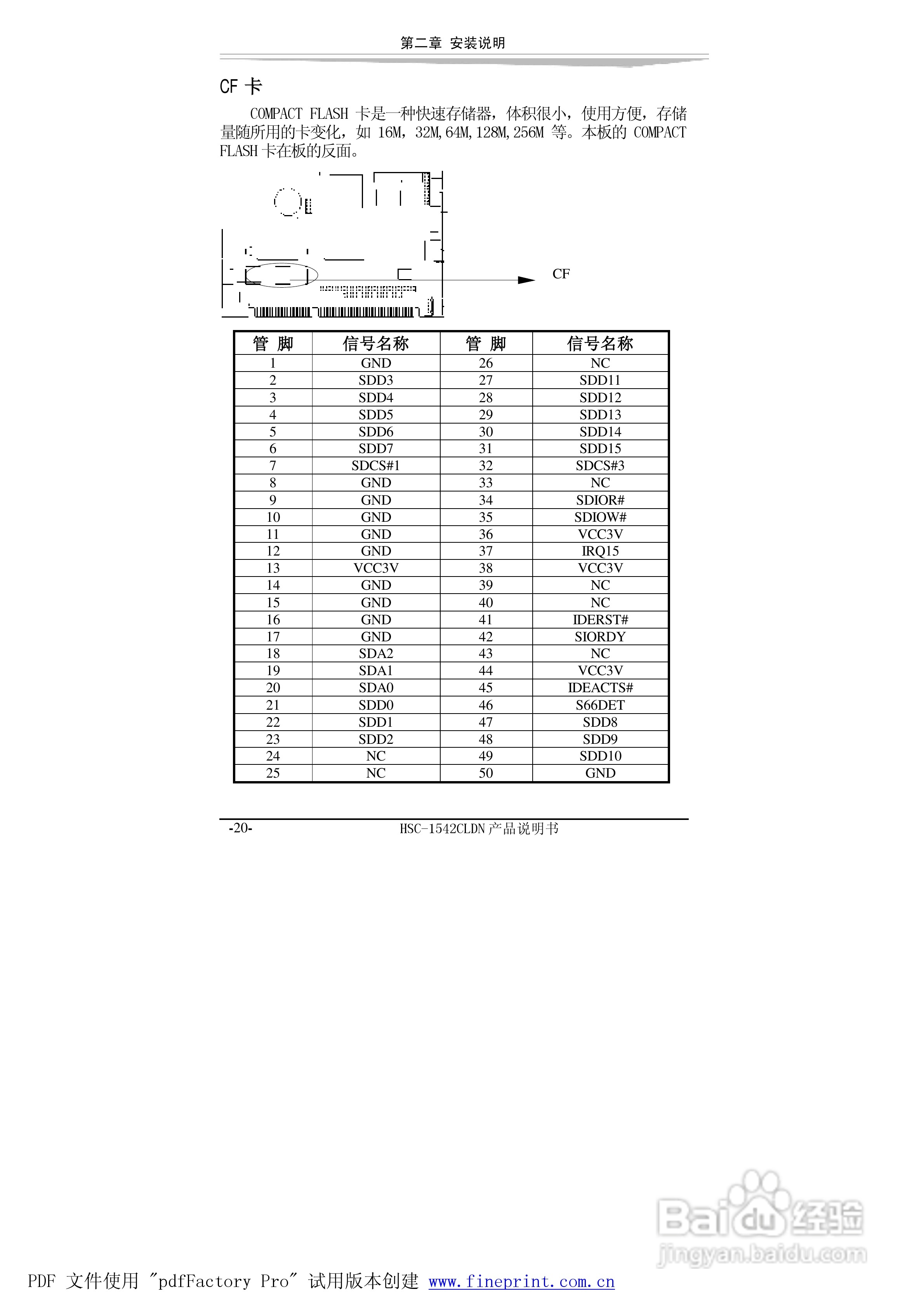 研祥HSC-1542CLDN-A2工业级CPU板卡说明书:[3]