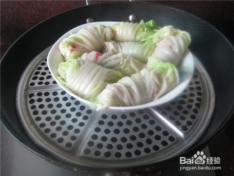 好吃的蟹柳白菜卷