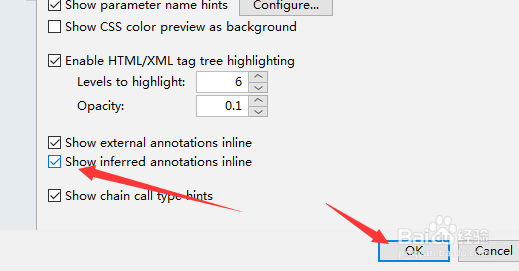 IntelliJ IDEA怎么关闭内联显示推断注释