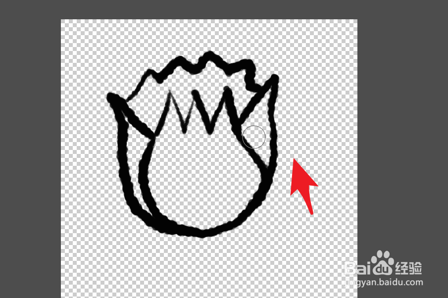 ps线稿粗细不均匀如何整体液化处理？