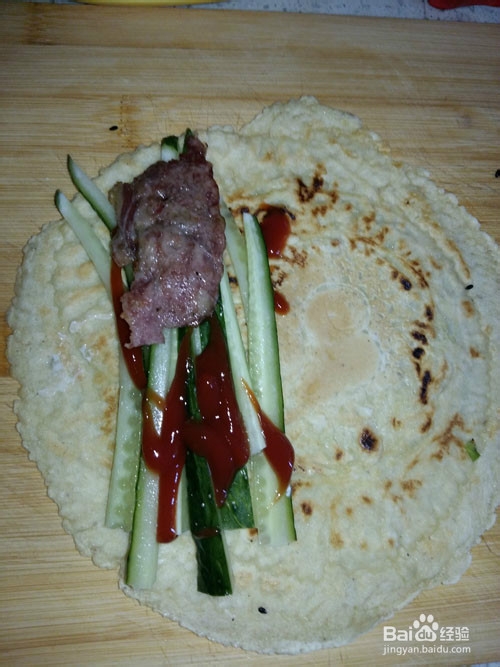 简单美食小吃早餐培根卷做法，美味可口