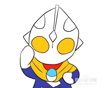 教你迪迦奥特曼卡通简笔画