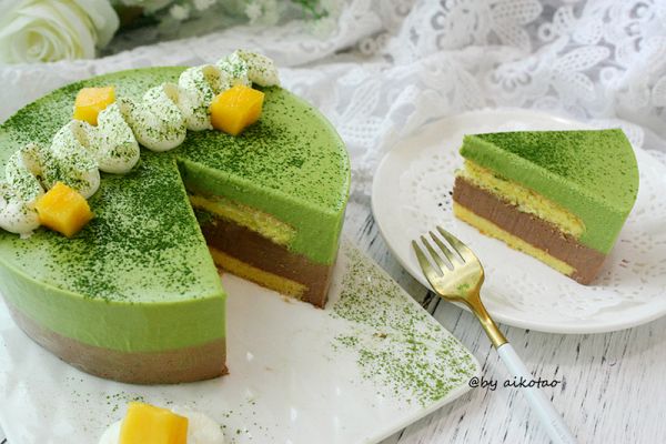 巧克力抹茶慕斯蛋糕