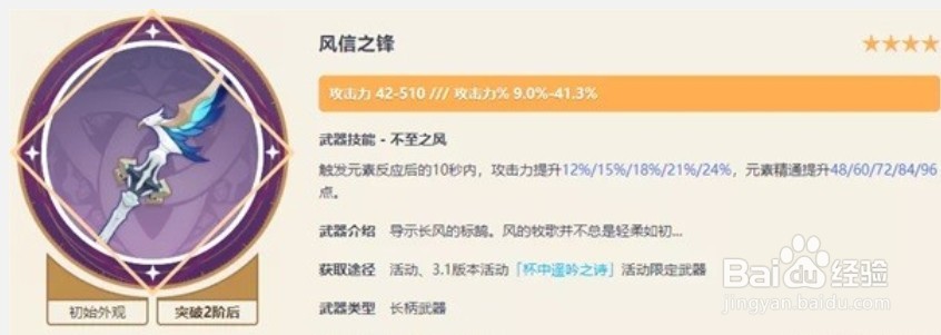 原神3.1版本风信之锋适用角色分析风信之锋谁用