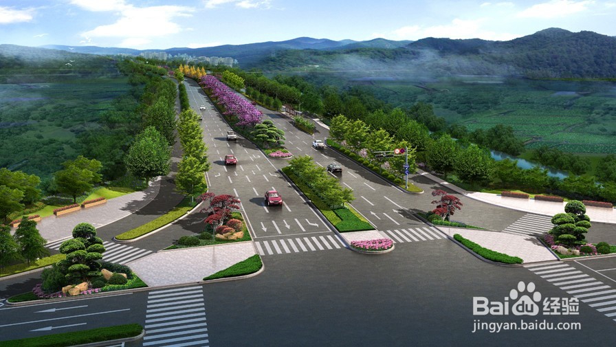 植物造景在道路绿化效果图设计中的应用原则？