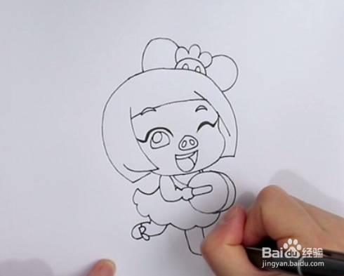 猪猪侠菲菲怎么画