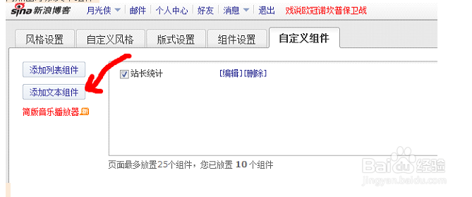 如何在新浪博客里添加统计代码