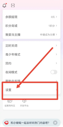 蜻蜓FM怎么修改在线播放音质