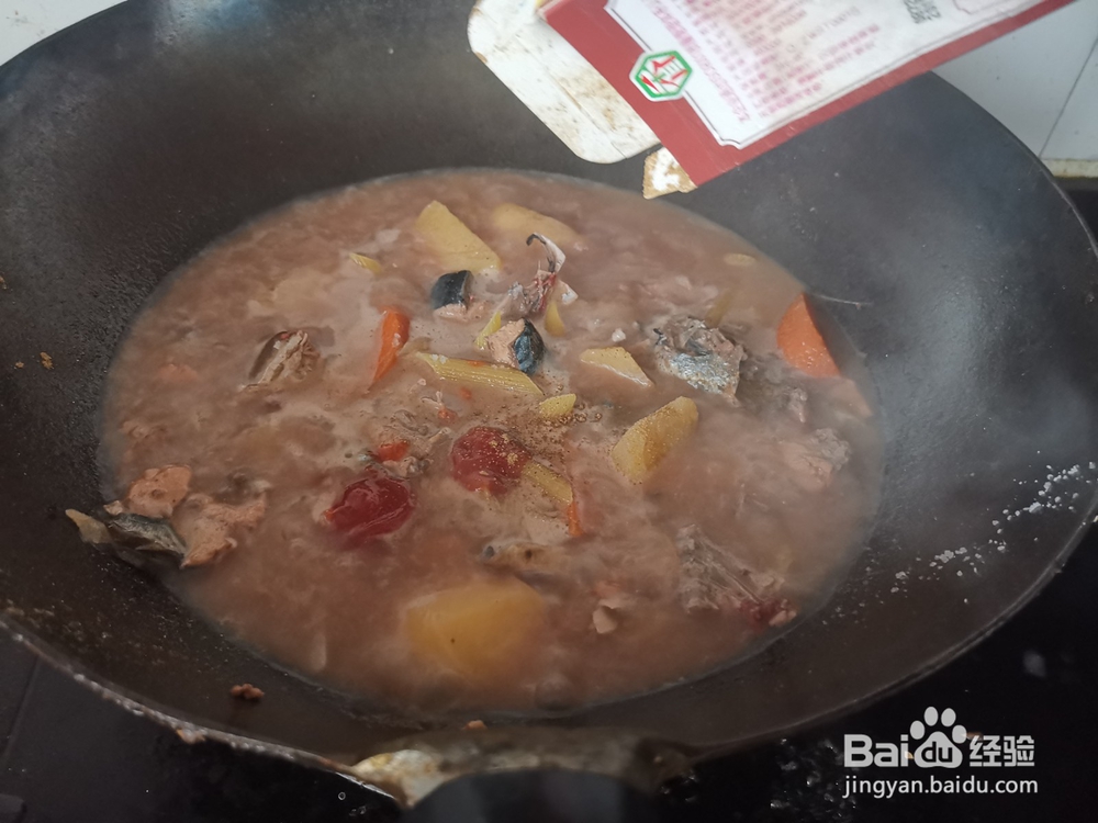 鱼汤炖意大利面