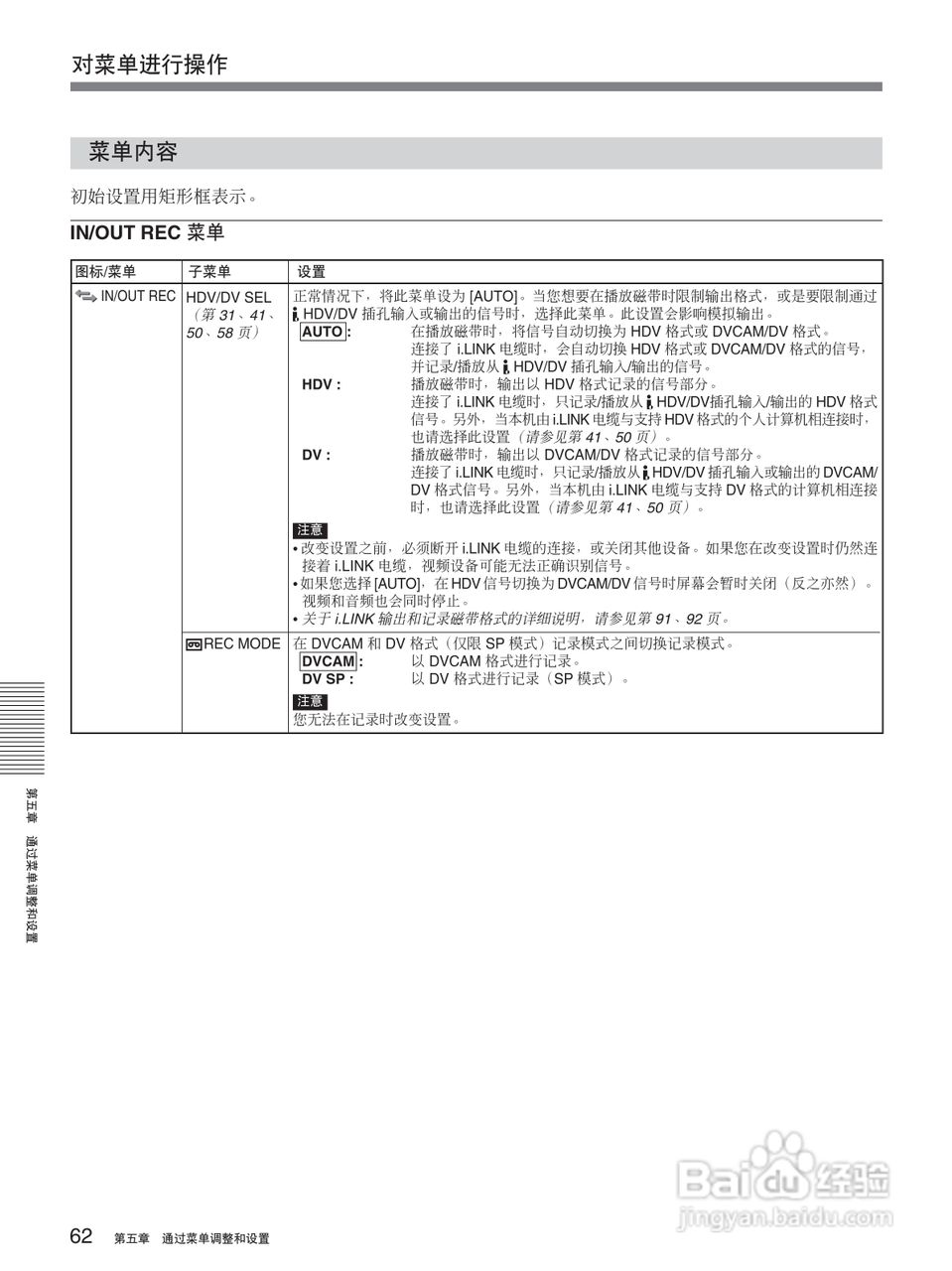 HVR-M25C 高清晰度数字磁带录像机操作手册:[7]
