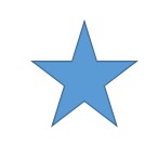 Word怎么让插入的五角星内部没有填充颜色