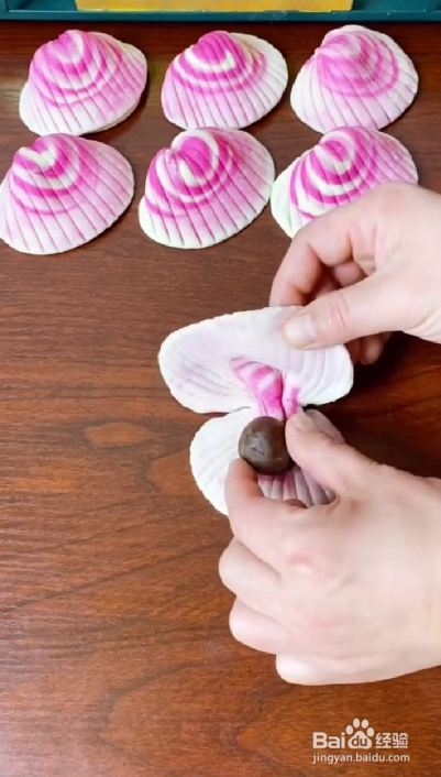 贝壳豆沙包的做法