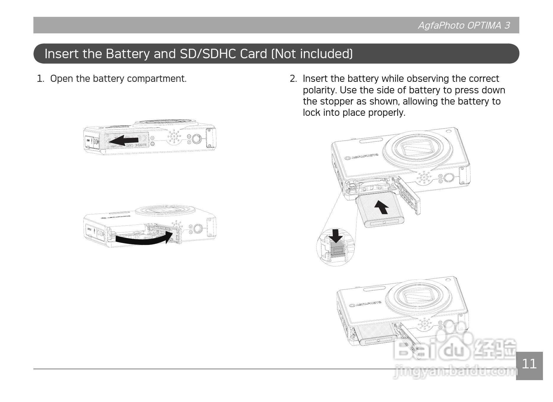 爱克发AgfaPhoto OPTIMA 3数码相机使用说明书:[2]