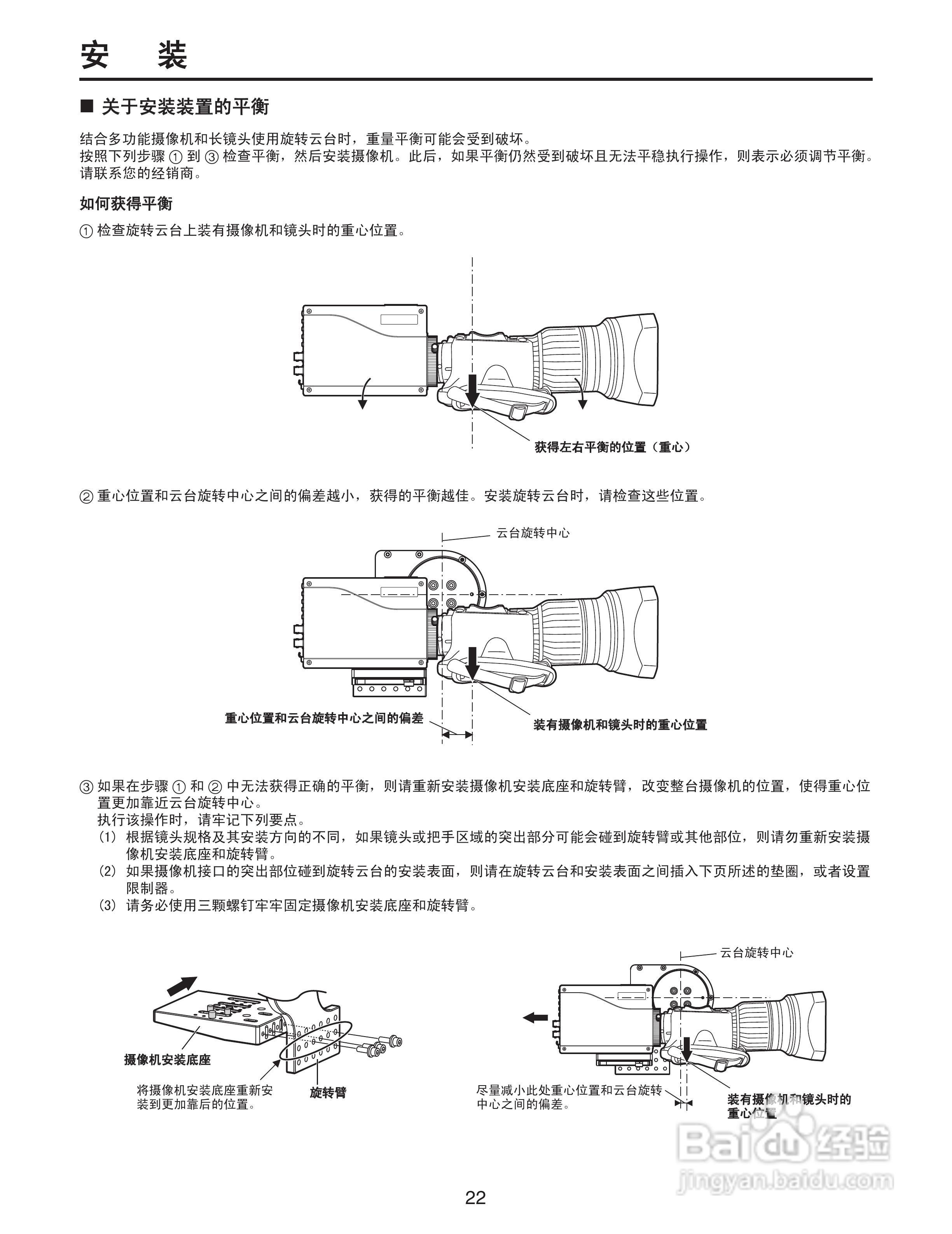 松下 AW-PH405MC室内旋转云台操作手册:[3]