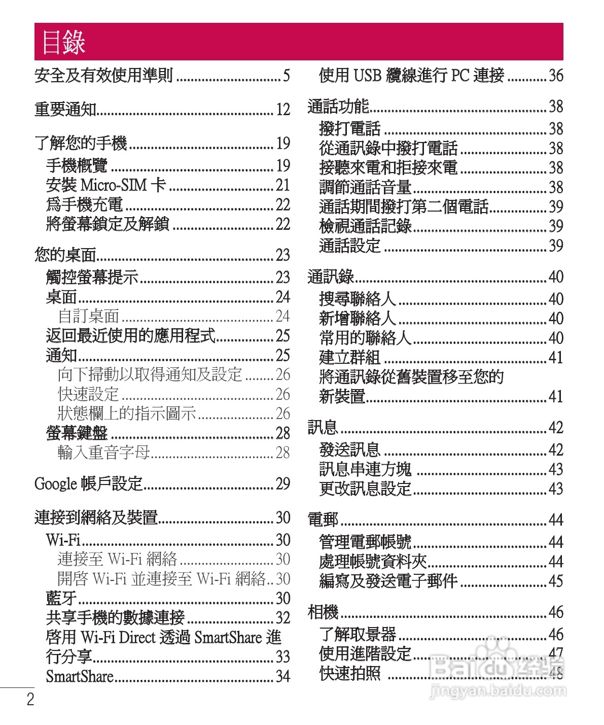 LG E975手机使用说明书:[1]