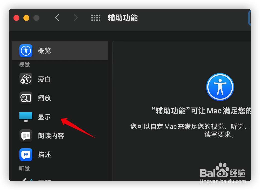 怎样更改苹果电脑的光标大小