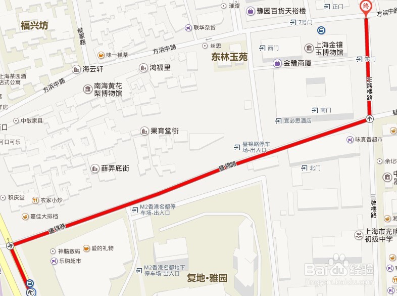 世季假日酒店到城隍庙路线