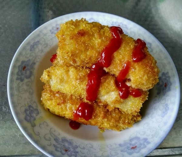 番茄酱油炸香蕉