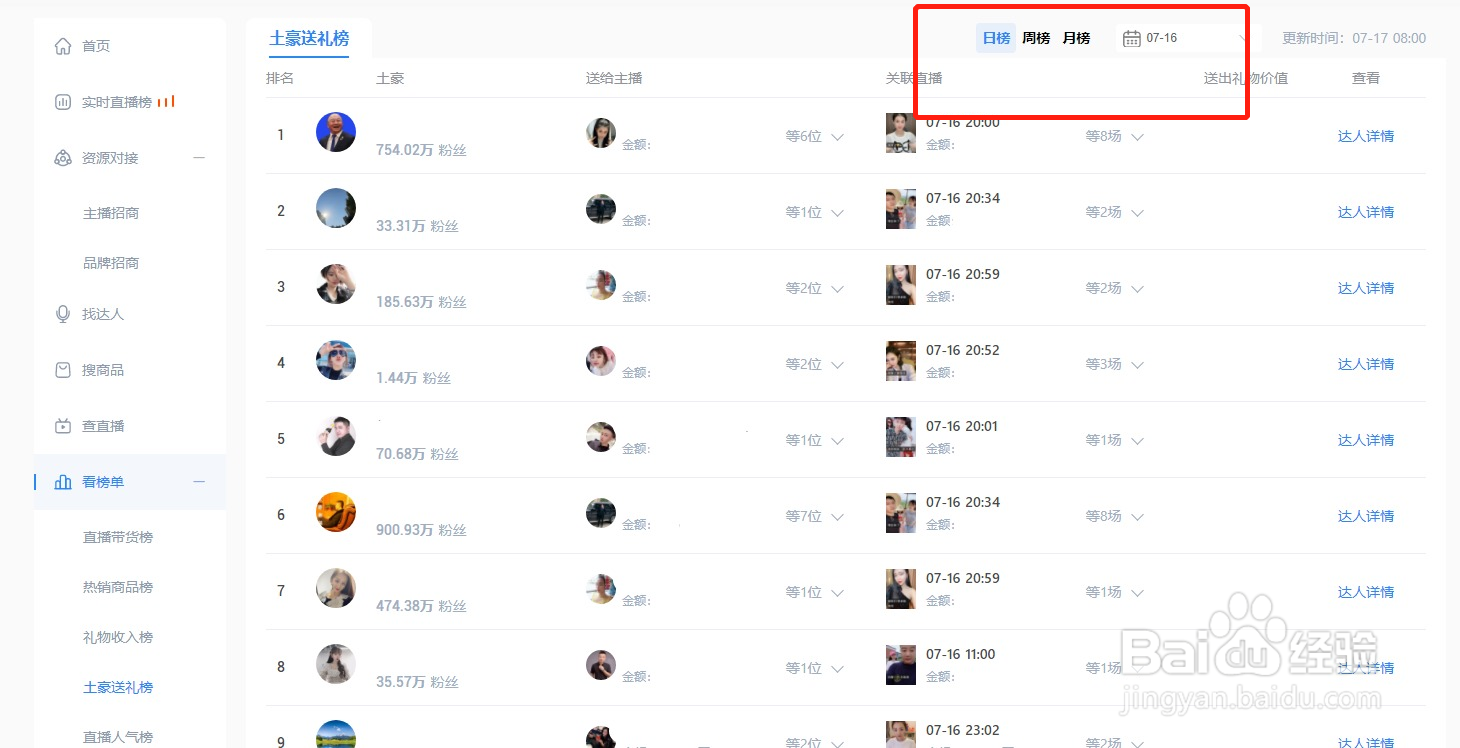 粉丝打赏有什么用？如何查询送礼的土豪排行榜？