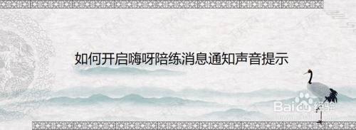 如何开启嗨呀陪练消息通知声音提示