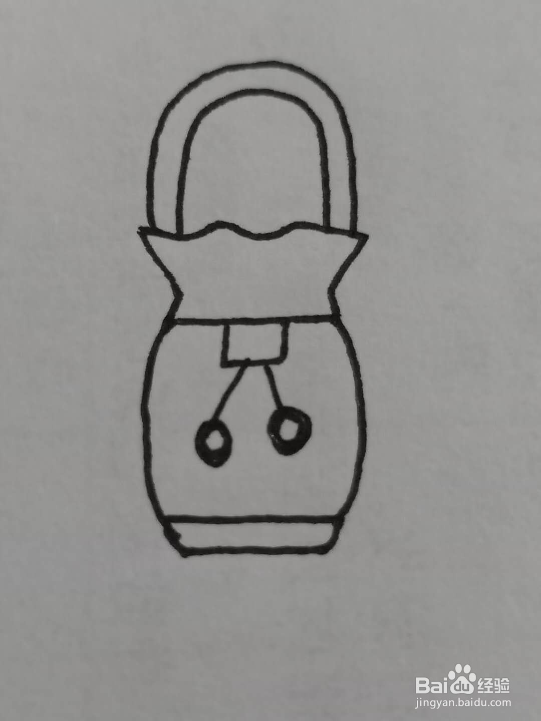 怎样画手提袋？