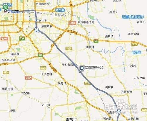 北京到德州的行车路线