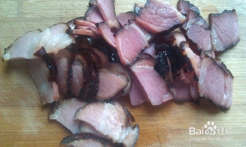 腊味飘香--荷兰豆炒湘西腊肉