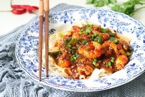 小龙虾空心拌面