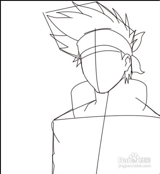 用Photoshop绘制火影忍者卡卡西教程