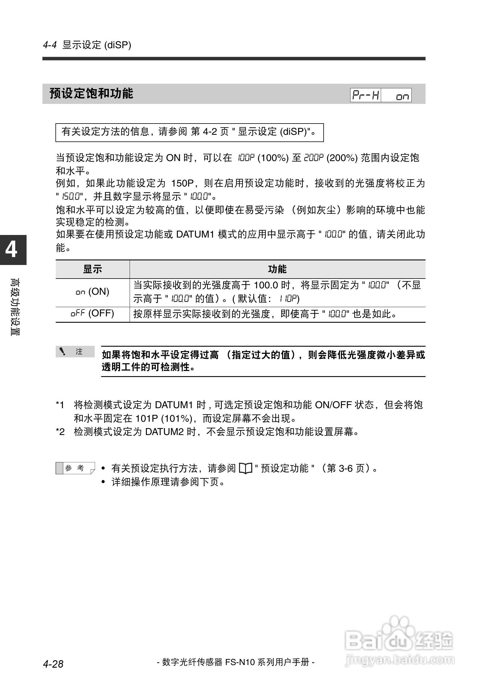 基恩士FS-N10数字光纤传感器用户手册:[8]