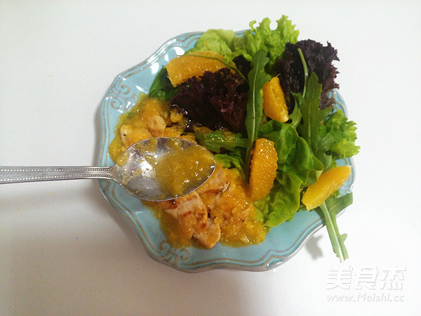 香橙鸡柳沙律-夏季的开胃菜
