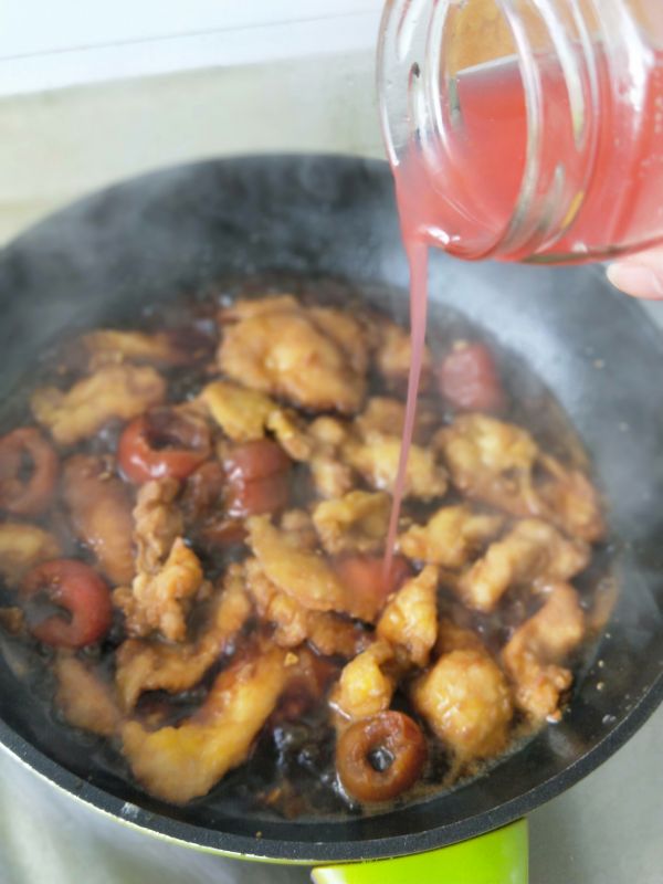 柚子山楂锅包肉