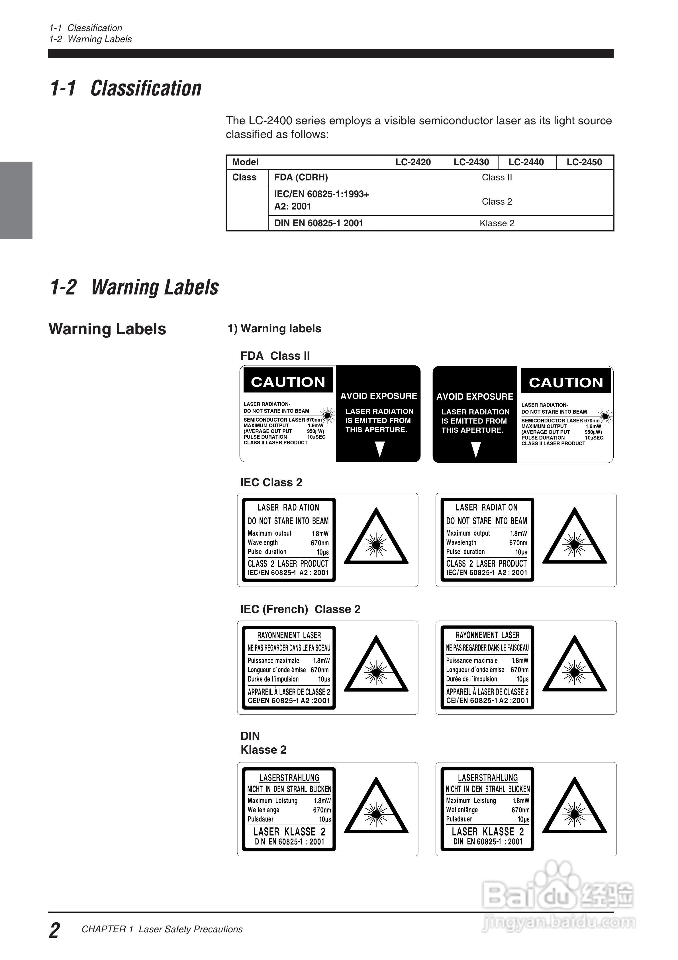 基恩士LC 系列類比感測器控制器说明书:[1]