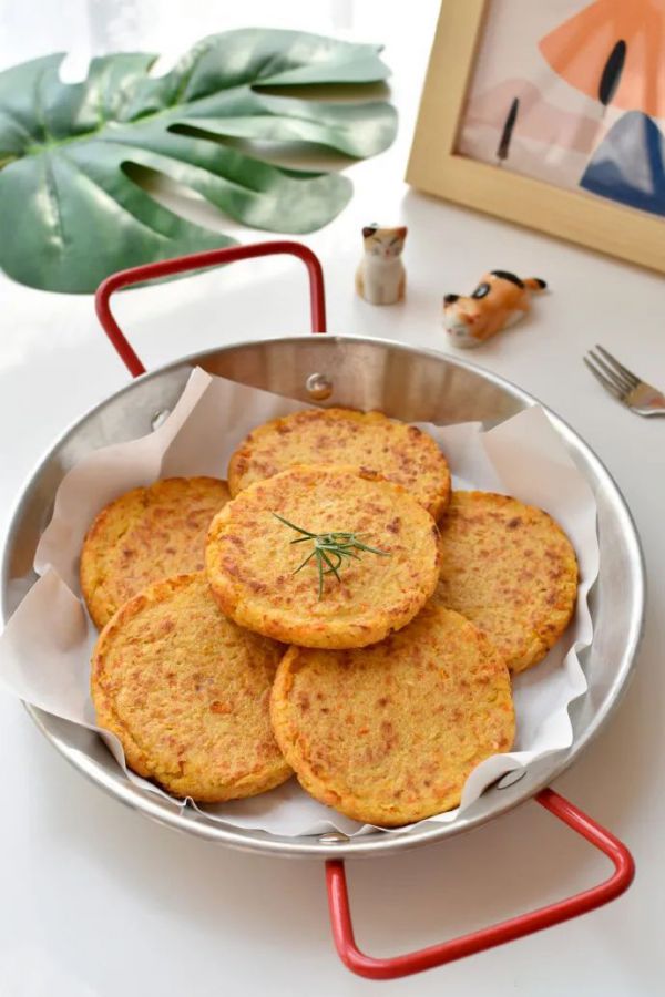 全麦胡萝卜豆渣饼