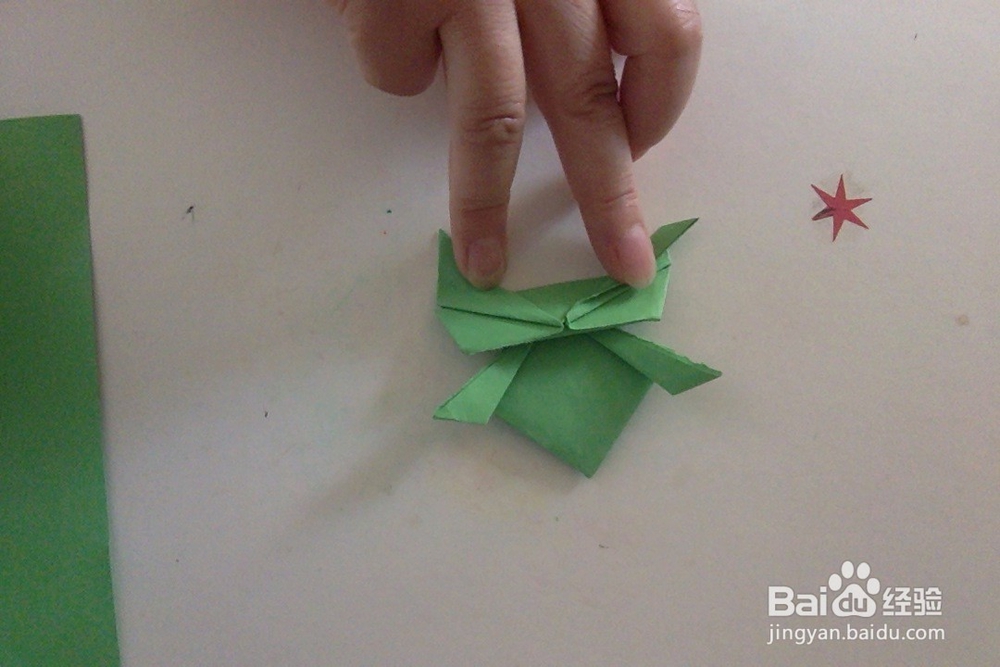 小青蛙折纸教程