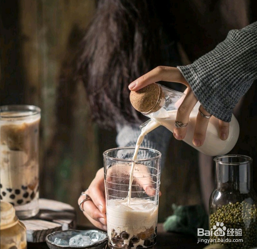 如何制作珍珠绿豆沙鲜奶